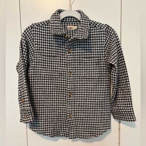 Faherty  Kids Legend™ Sweater Shirt black white gingham button down, Size 6, EUC